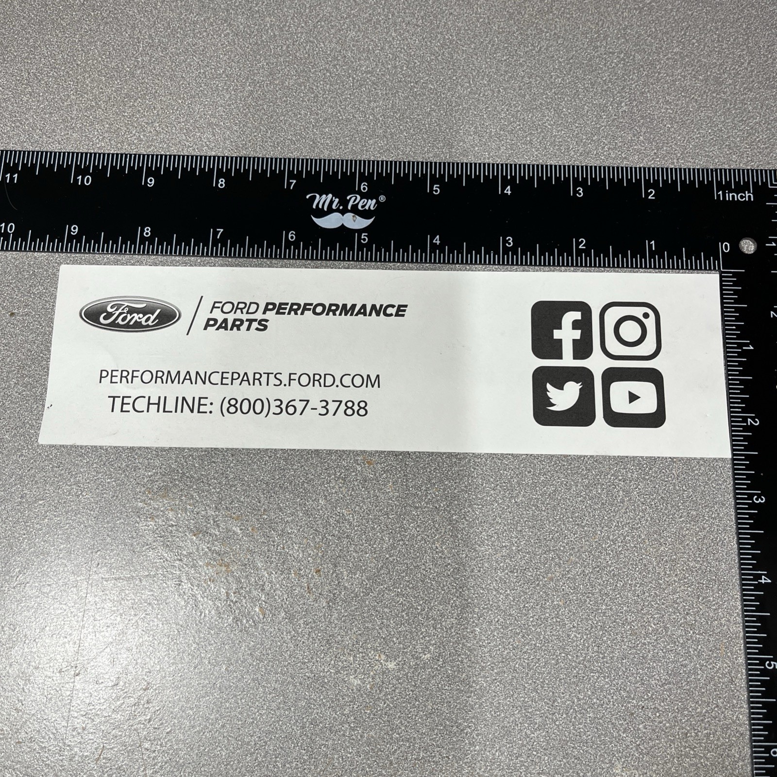 Ford Performance Racing Decal Sticker Sheet (3 Stickers Per Sheet)