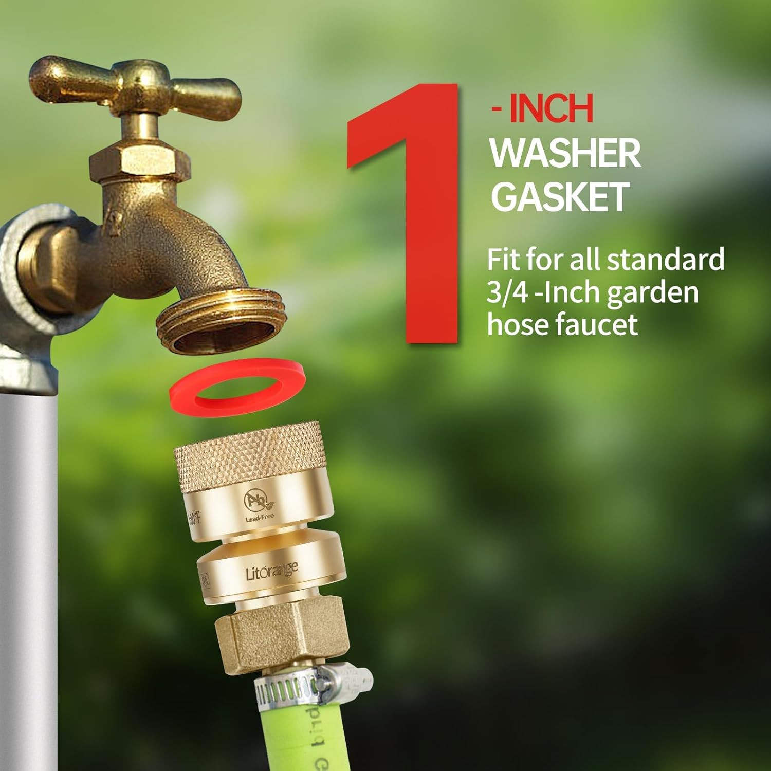 30 PCS Garden Hose Washers Silicone Gaskets 3/4 Inch Faucet and Washer Fittings