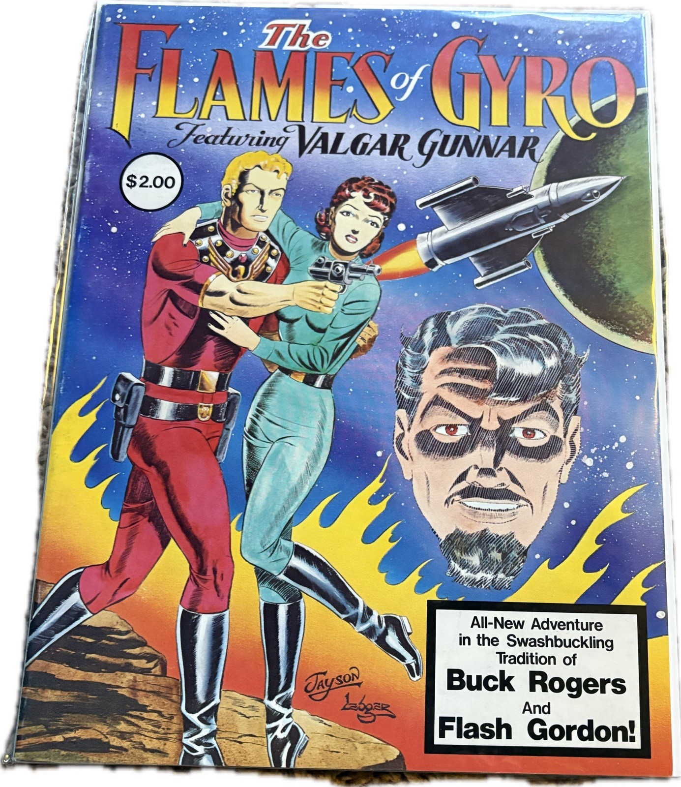 1979 The Flames Of Gyro Comic Magazine Fantagraphics Flash Gordon Buck Roger’s