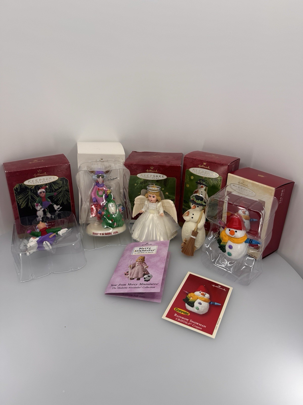 Hallmark Keepsake Maxine Snowman And Angel Ornaments Lot of 5