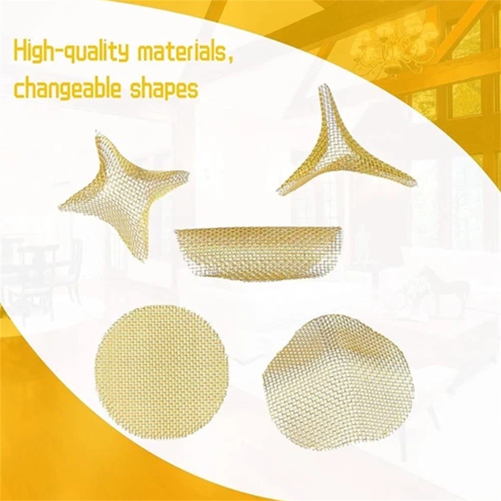 200Pcs Pipe Filter Screens Round-shaped Stainless Steel/Brass For Tobacco Pipes