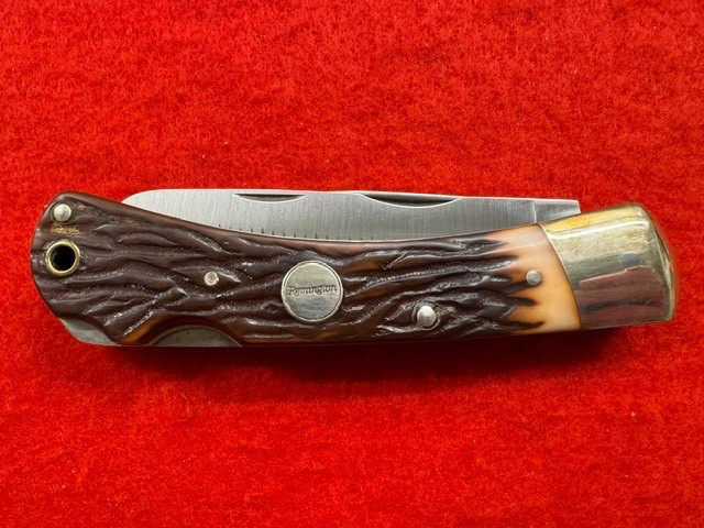 VINTAGE MINT, UNUSED, REMINGTON R3-D “BIG GAME” KNIFE, POUCH, BOXED (139)