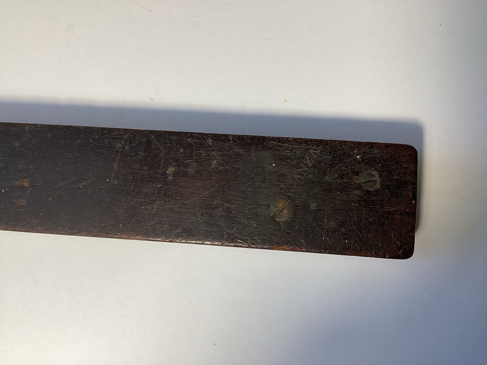 Antique 23” Shipwright Bevel Tool Ebony & Brass Signed J S Eriganza