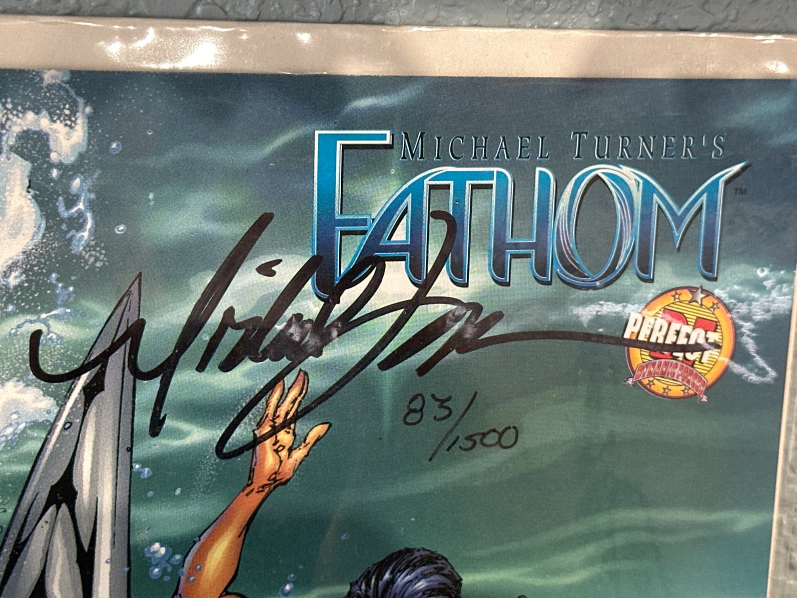 Fathom #10( Dynamic Forces, 1999) Perfect 10 Foil Variant, M.Turner signed VF/NM