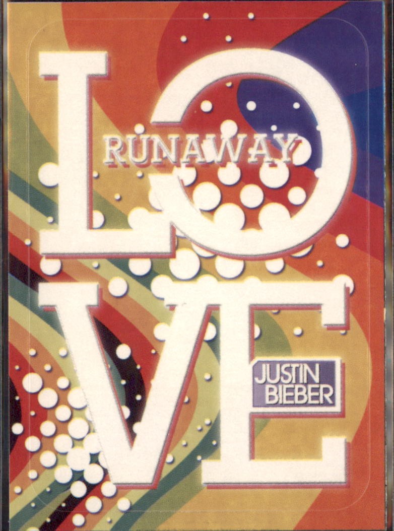 2010 Panini Justin Bieber #NNO Runaway Love Stickers