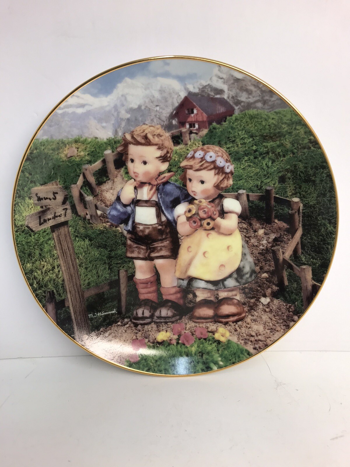 Hummel Country Crossroads Limited Edition Plate Little Companions COA OB