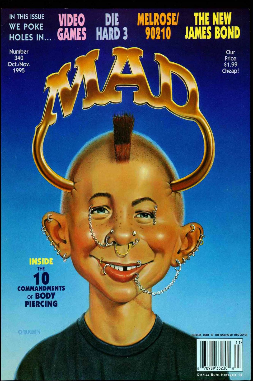 MAD, satire and comic magazine, PDF format 473 issues 1953-2008 on a USB drive