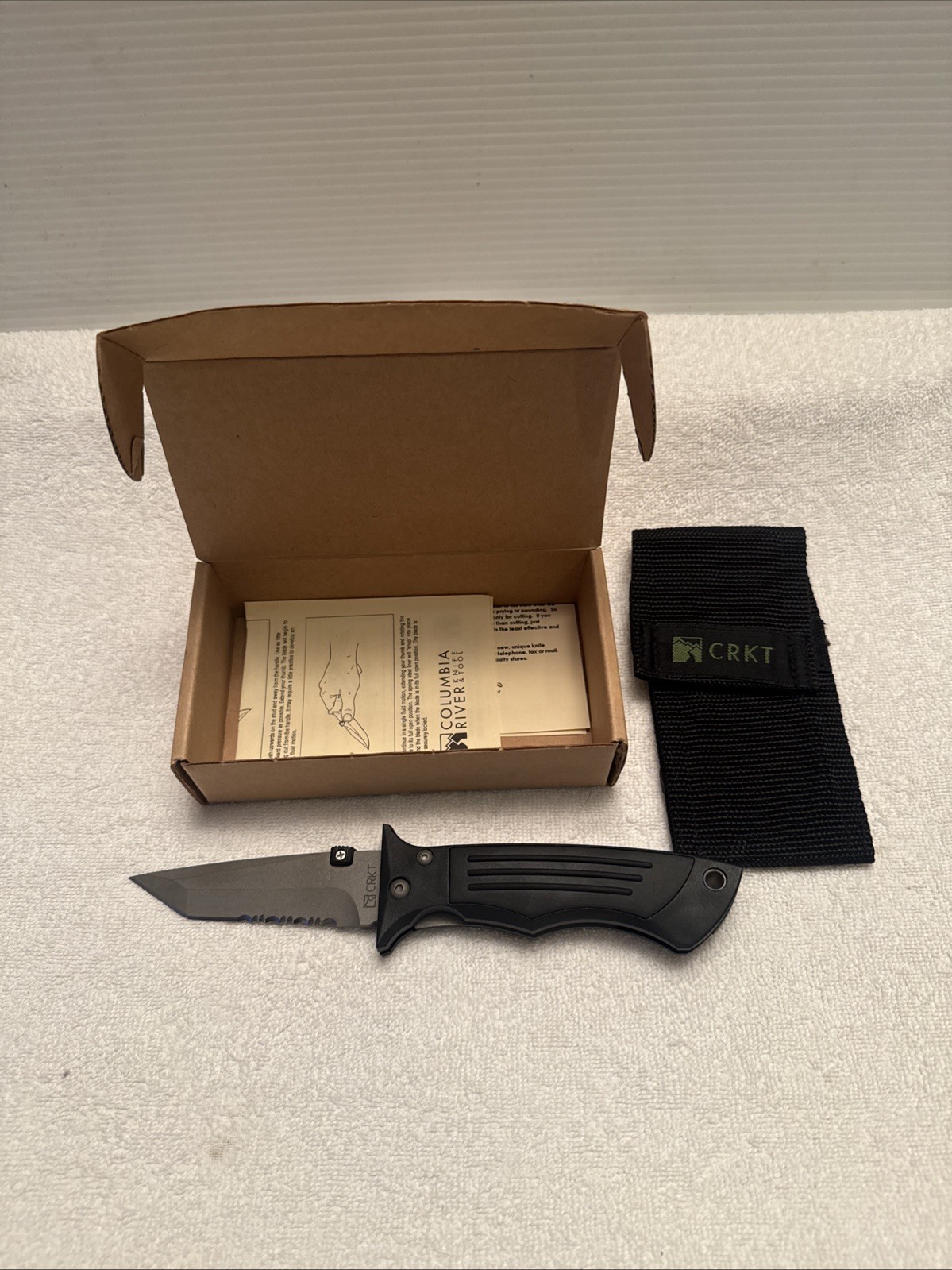 CRKT 6263 ECHO Folding Knife AUS-6M Taiwan 1999