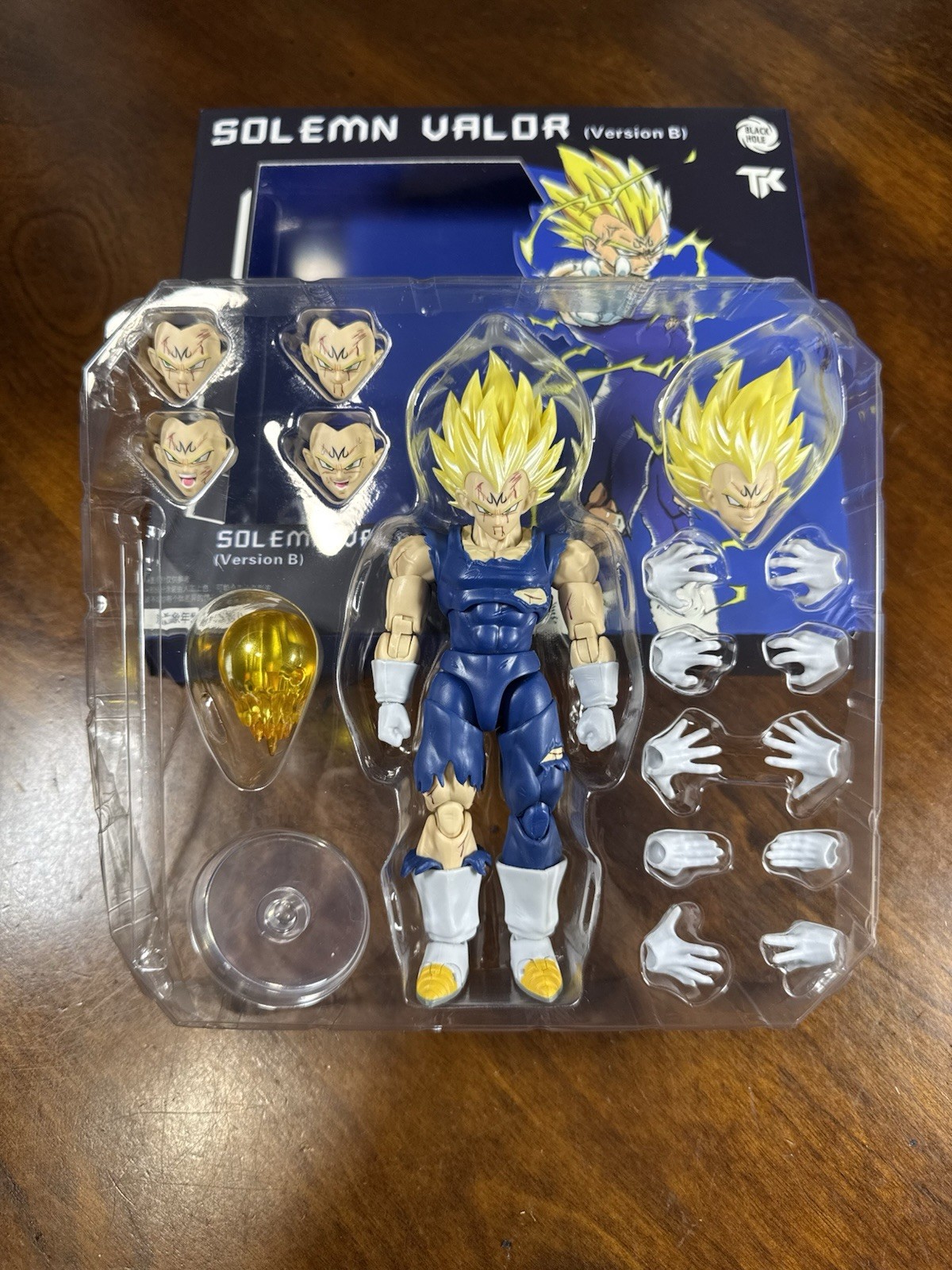 Black Hole / TKDiy Majin Vegeta Battle Damaged Blue Ver B. Dragon Ball Z *NEW*
