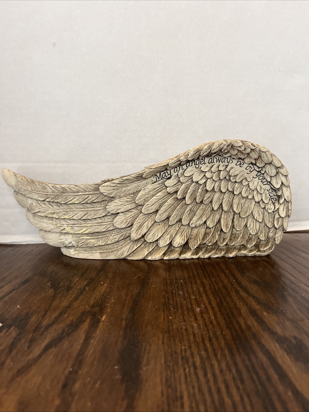Angel Wing 3-Dimensional Carved Resin May An Angel Always Be By Your Side