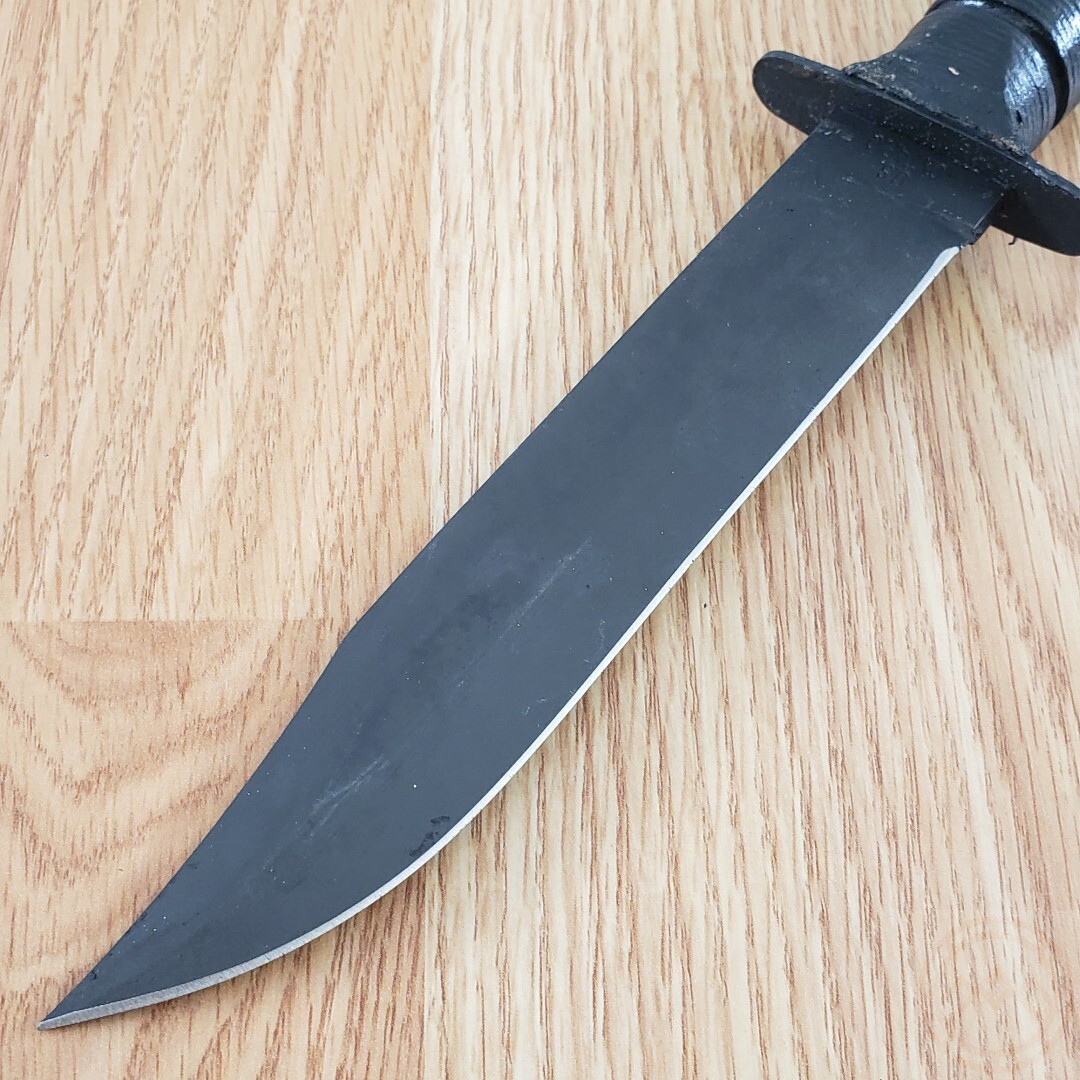 Ontario Marine Combat Fixed Knife 7″ 1095HC Steel Blade Black Synthetic Handle