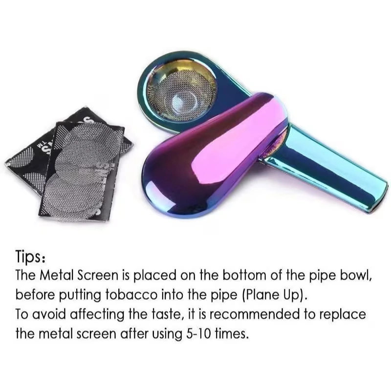 Portable Smoking Pipe Spoon-Style Metal Cigarette Rolling Machine for Men Gift