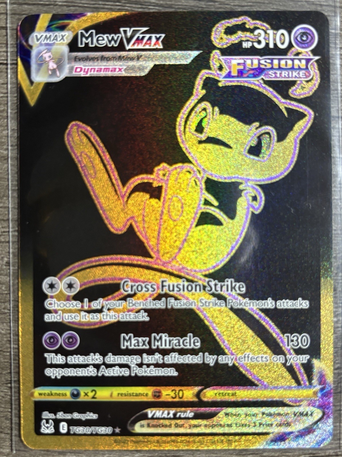 Mew VMAX (Secret) Pokemon Lost Origin Trainer Gallery TG30/TG30 Near Mint