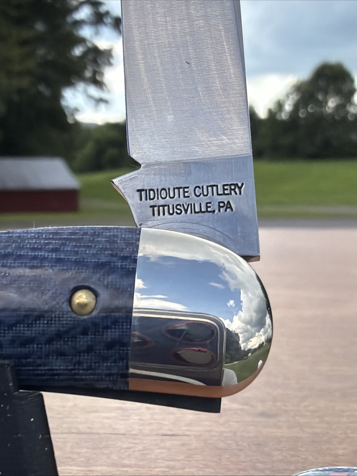 Great Eastern Cutlery 383225 Tidioute Cutlery Faded Denim Blue Knife