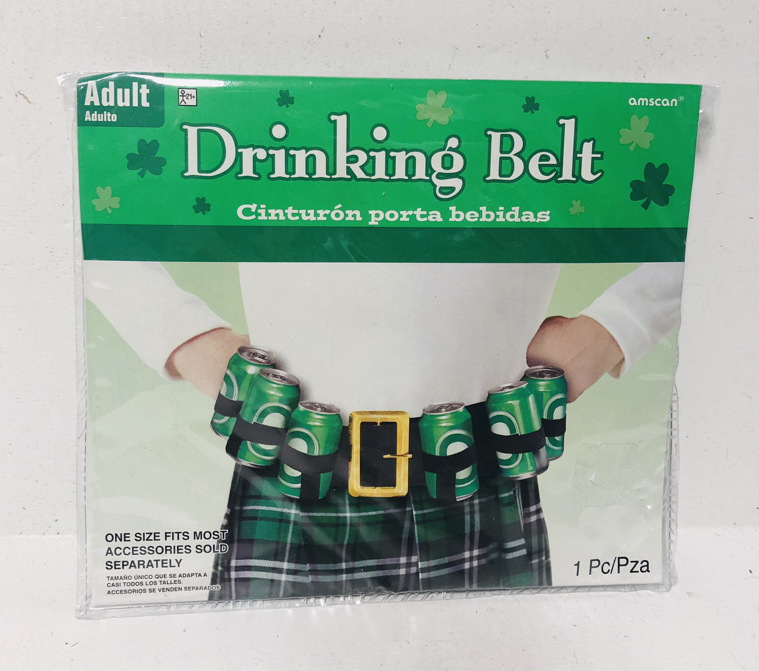 Fun Irish Drinking Belt St Patrick’s Day Halloween 1 Pc One Size Fits Most NEW!