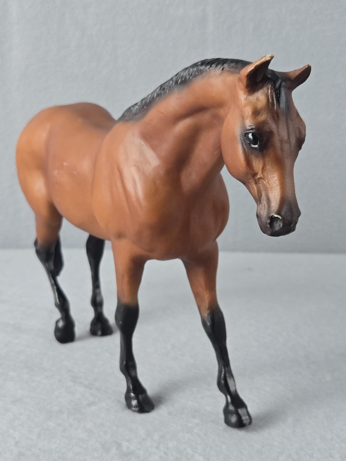 Traditional Breyer Horse Rugged Lark Bay Quarter Horse #450 1989-90 Black Eyes