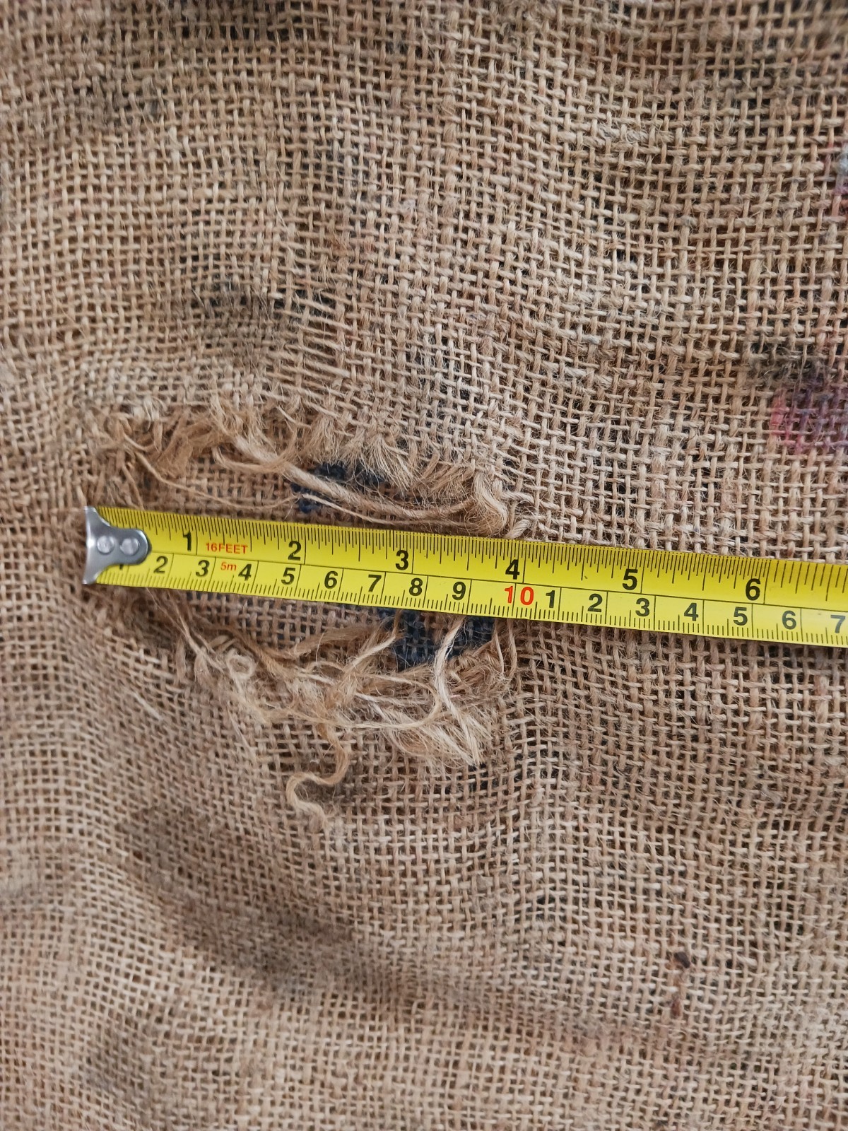 Vintage Sure Thing Potato Burlap Sack Caliente Farms 100 Lb Saco California USA
