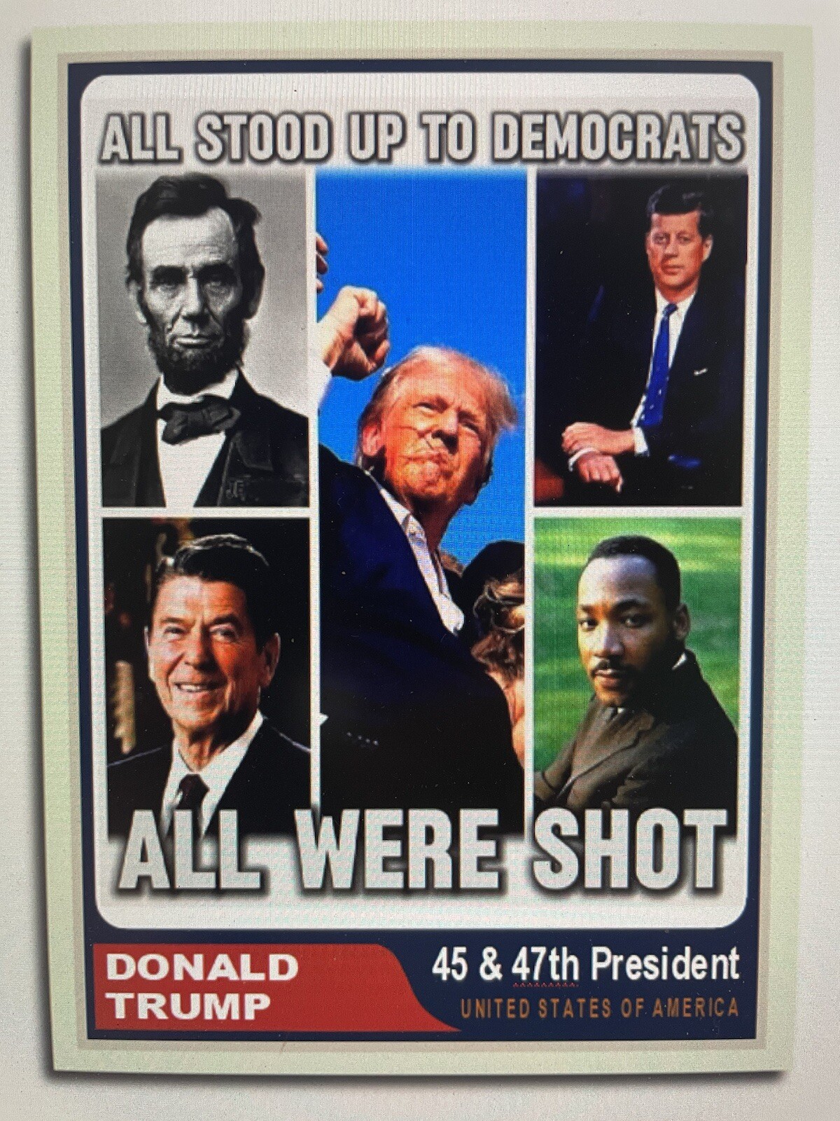 Donald Trump 2024 “Team Trump” Custom ACEO Card Stand Up To Democrats