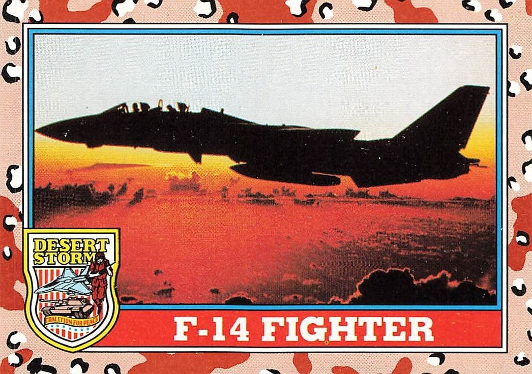1991 Desert Storm Topps #110 F-14 Fighter