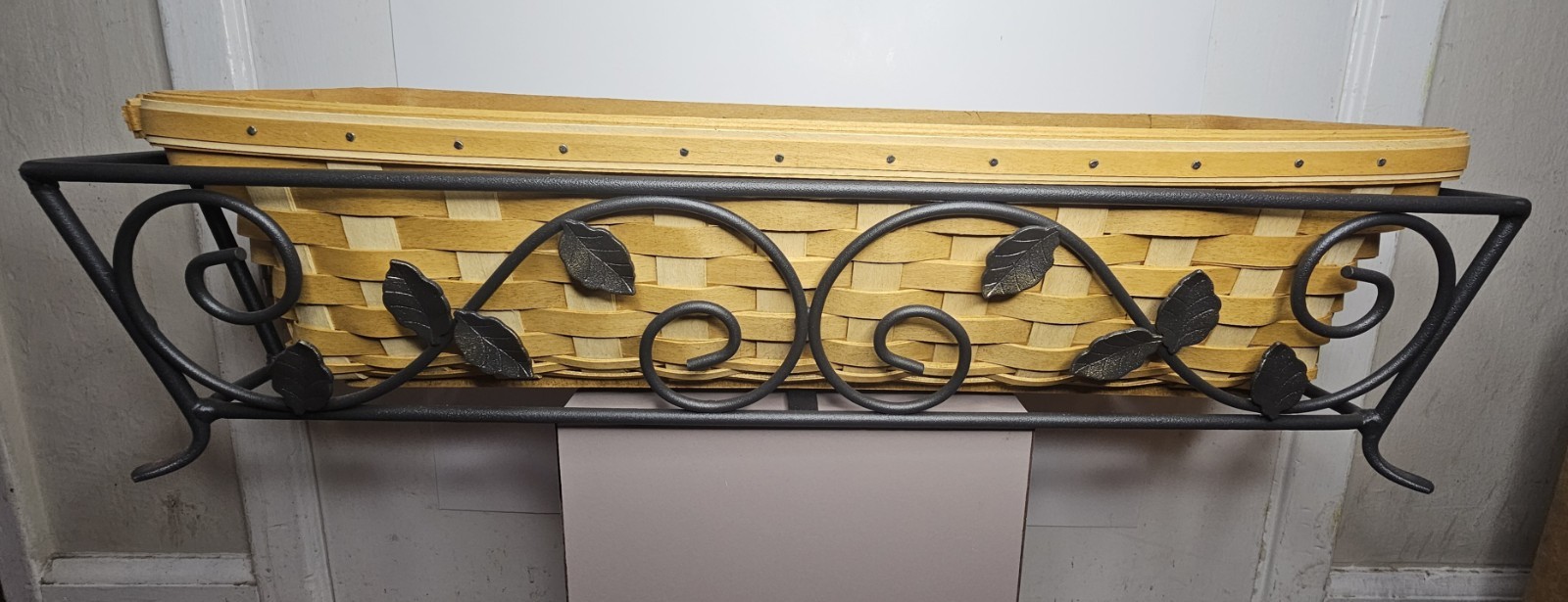 Longaberger Window Box Planter Basket with Inserts