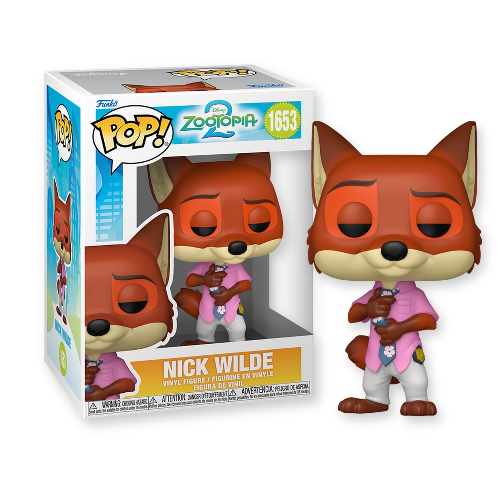 Funko Pop! Disney: Zootopia 2 – Nick Wilde – Vinyl Figure #1653 #86635
