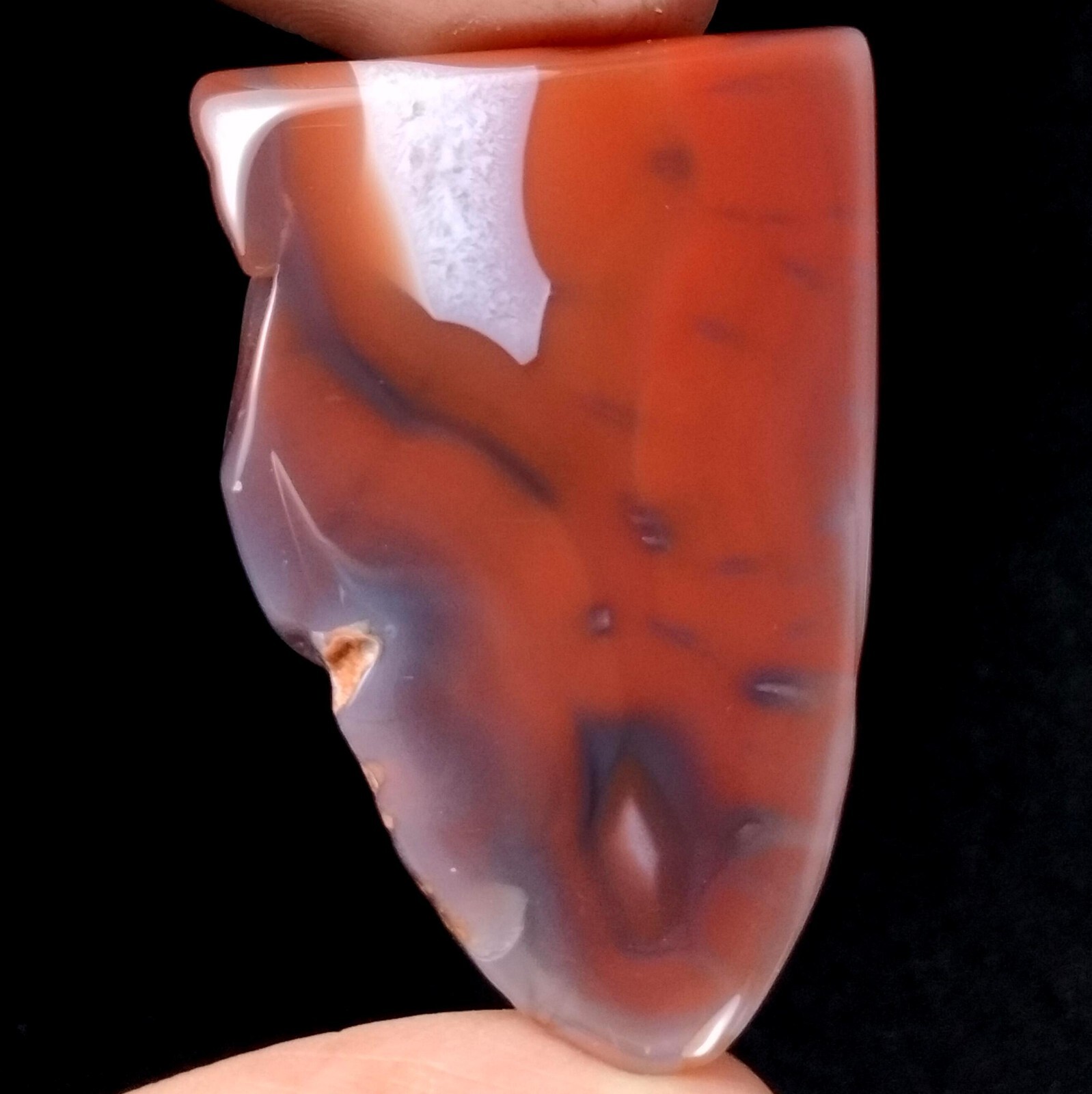 75.00 Ct Natural Rare Botswana Agate Fancy Slice Flat Gemstone Crystal Specimen