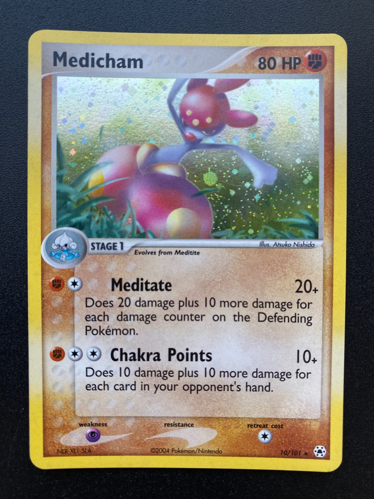 Medicham Holo Rare – Hidden Legends 2004 – Pokemon TCG Card LP/NM