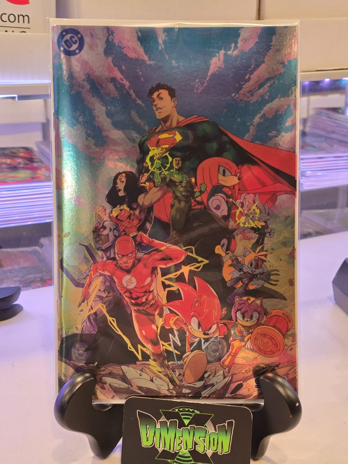 DC X SONIC THE HEDGEHOG METAL LEGION #1 COMIC COVER E FOIL NM 1ST PRINT 2026 DC