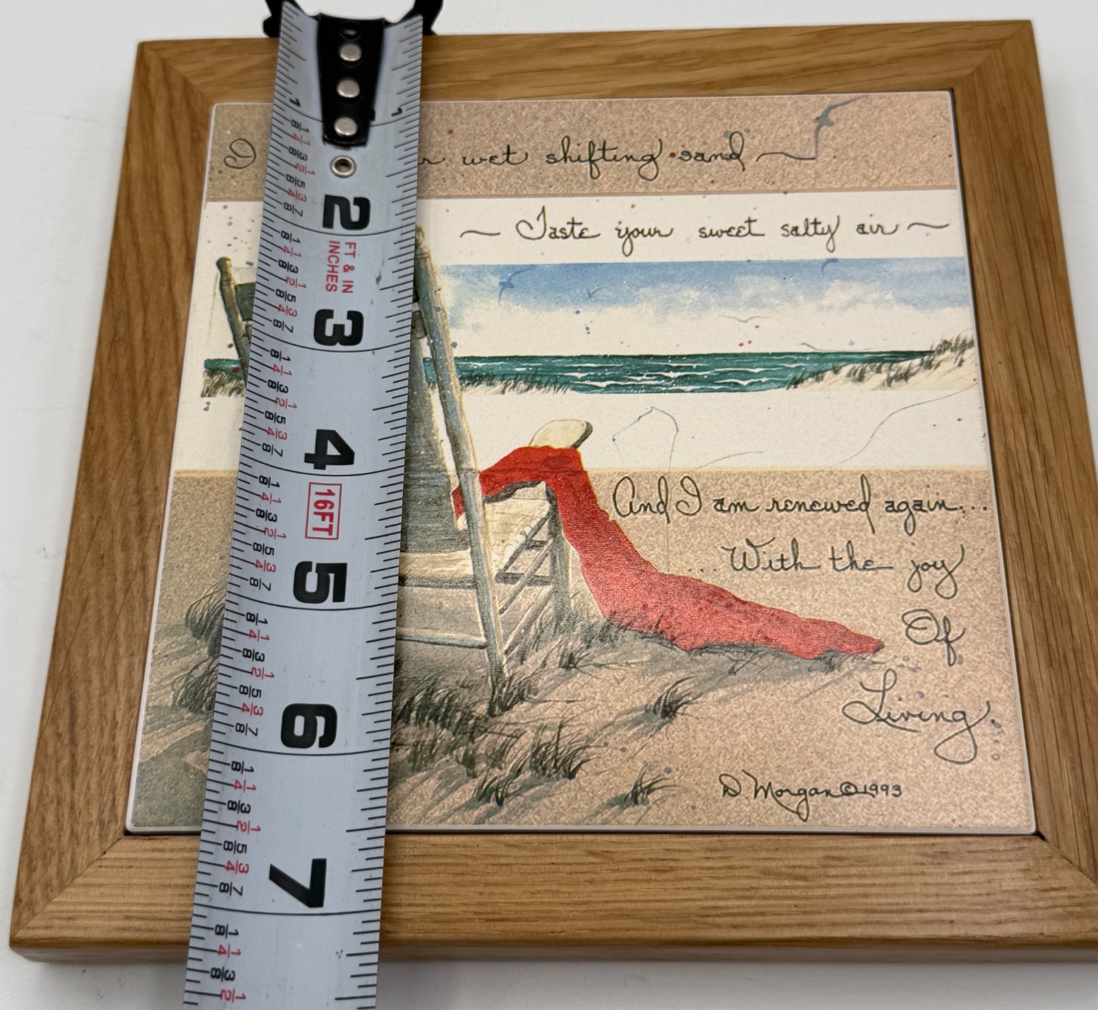 AbsorbaStone Beach Scene Stone Trivet