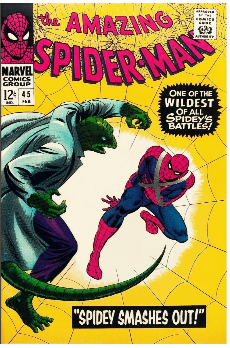 Facsimile reprint covers only to Amazing Spider-Man #45 The Lizard