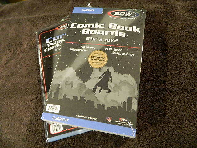 100 New BCW Current Resealable Comic Book Bags And Boards – Acid Free – Archival