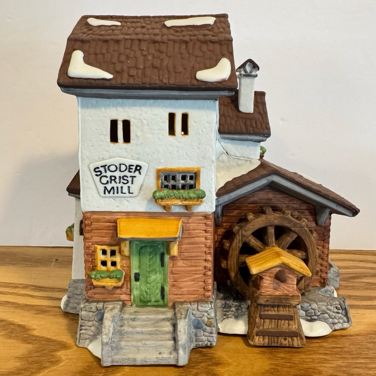 Dept 56 Stoder Grist Mill 59536 Alpine Village Series Mountain 1988 PLEASE READ