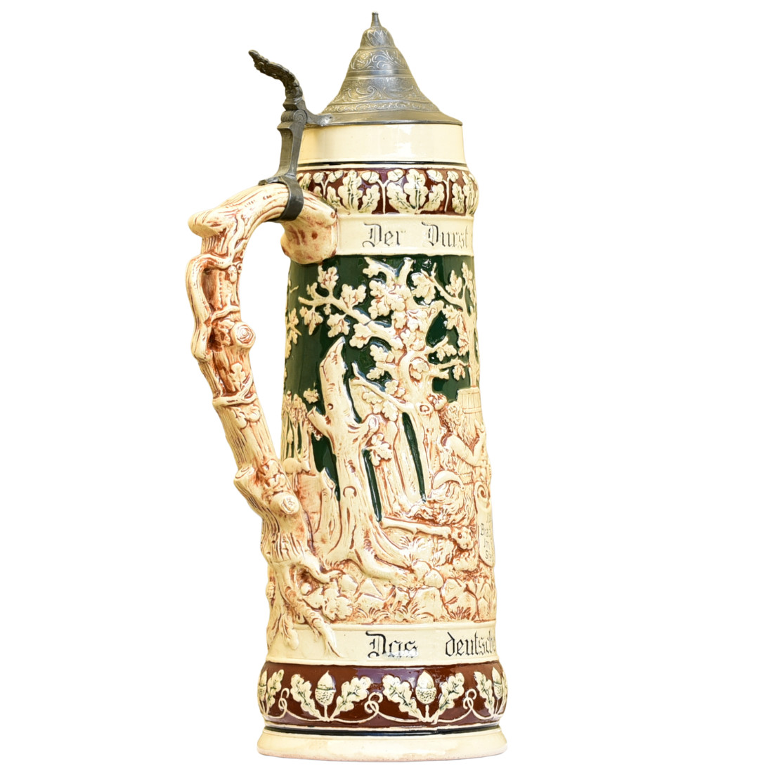 German Beer Stein Matthias Girmscheid #945 | Pottery 2.0L, Antique 1905