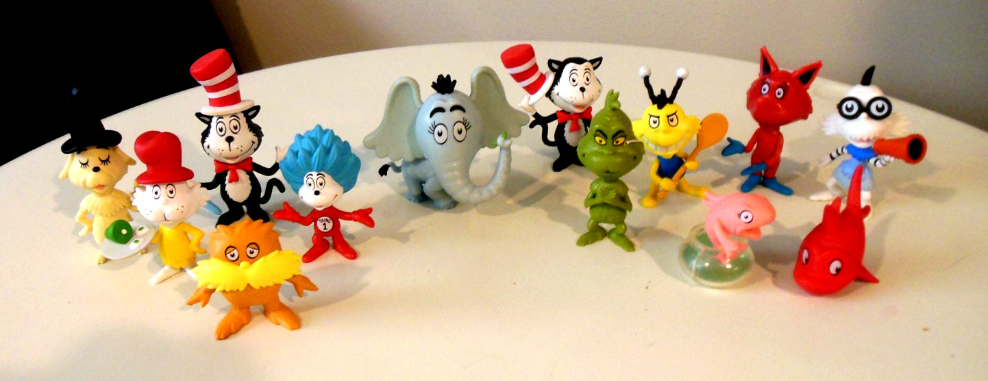 FUNKO DR. SEUSS Mystery Mini X 13 Lot Cat Hat Lorax Thing Sam-I-Am Fish