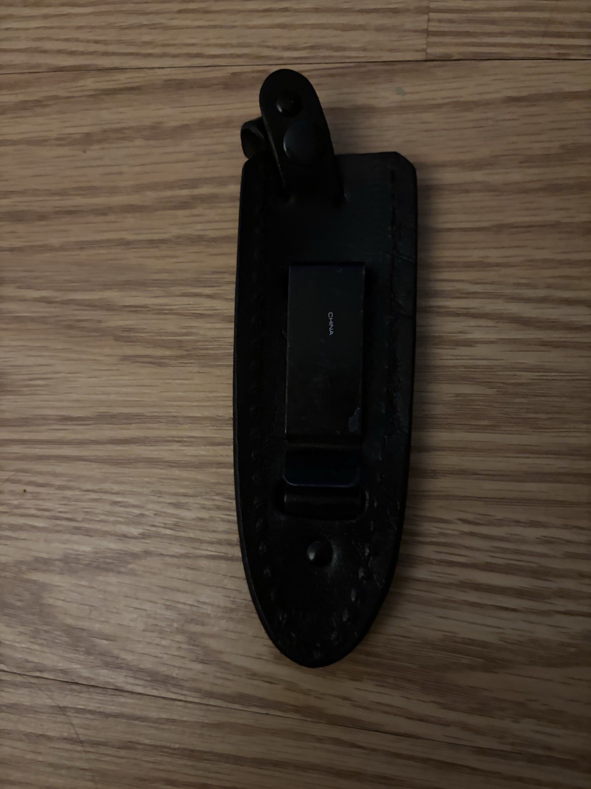 UNBRANDED BLACK 5″ FIXED BLADE BELT LOOP CASE WITH CLOSE LOOP