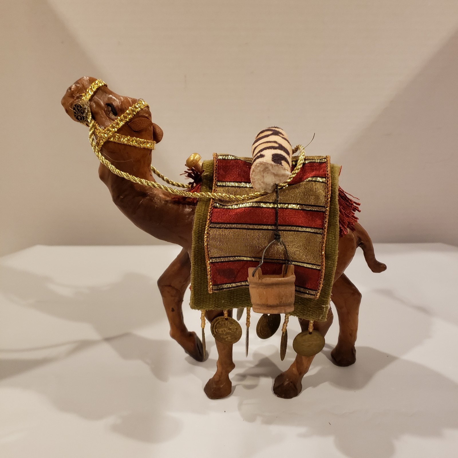 Nativity Camel Detailed Brown Paper Mache Rare HTF 8×7