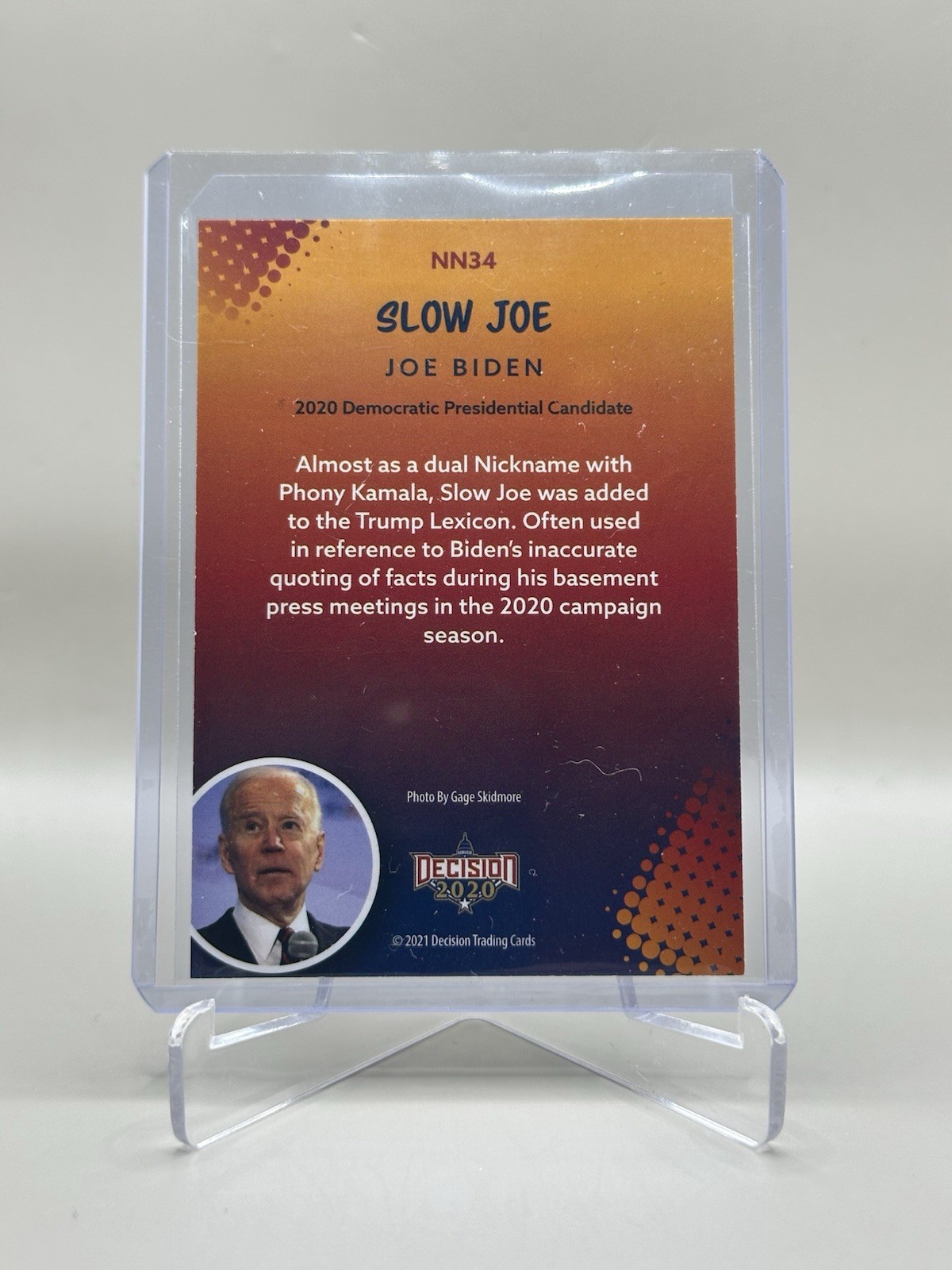 DECISION 2020 TRUMP NICKNAMES PREVIEW /10 “SLOW JOE” BIDEN NN34