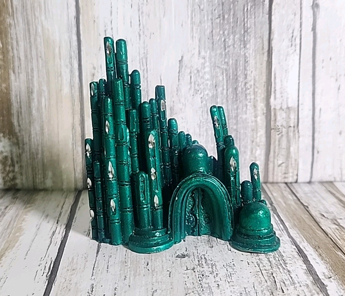 VTG Wizard of Oz EMERALD CITY Pewter Figurine Comstock HTF Land Of Oz