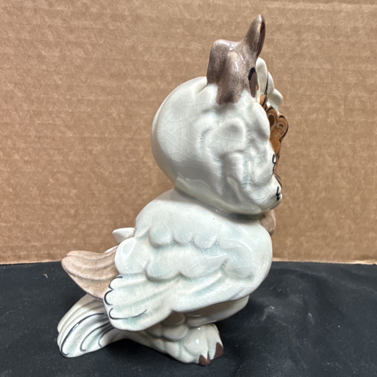 Vintage Otagiri White Brown Kay Finch Owl