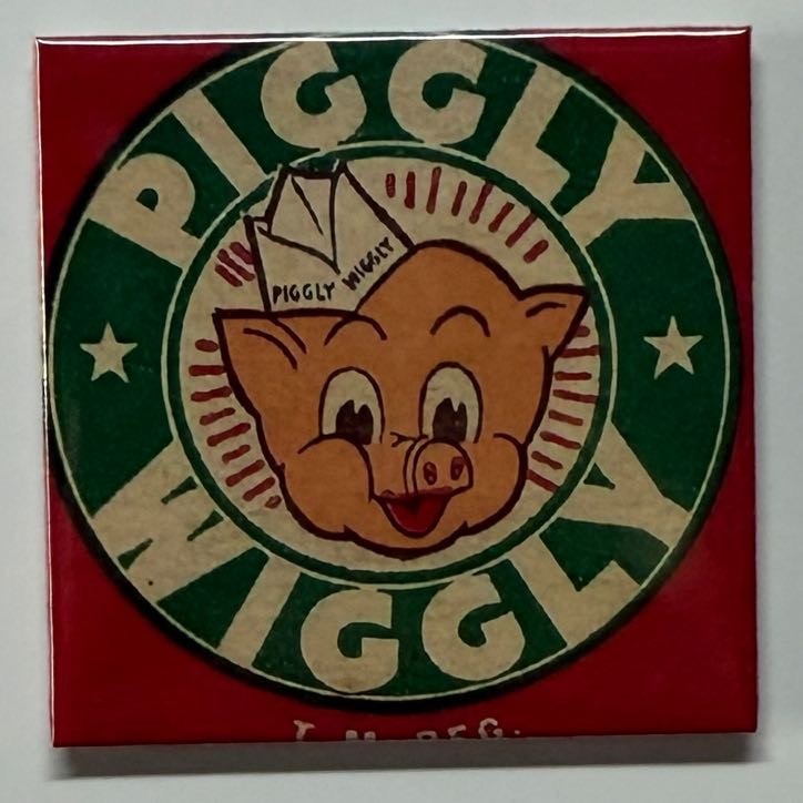 piggly wiggly Magnet 2×2 Collectible Fridge Fan Art