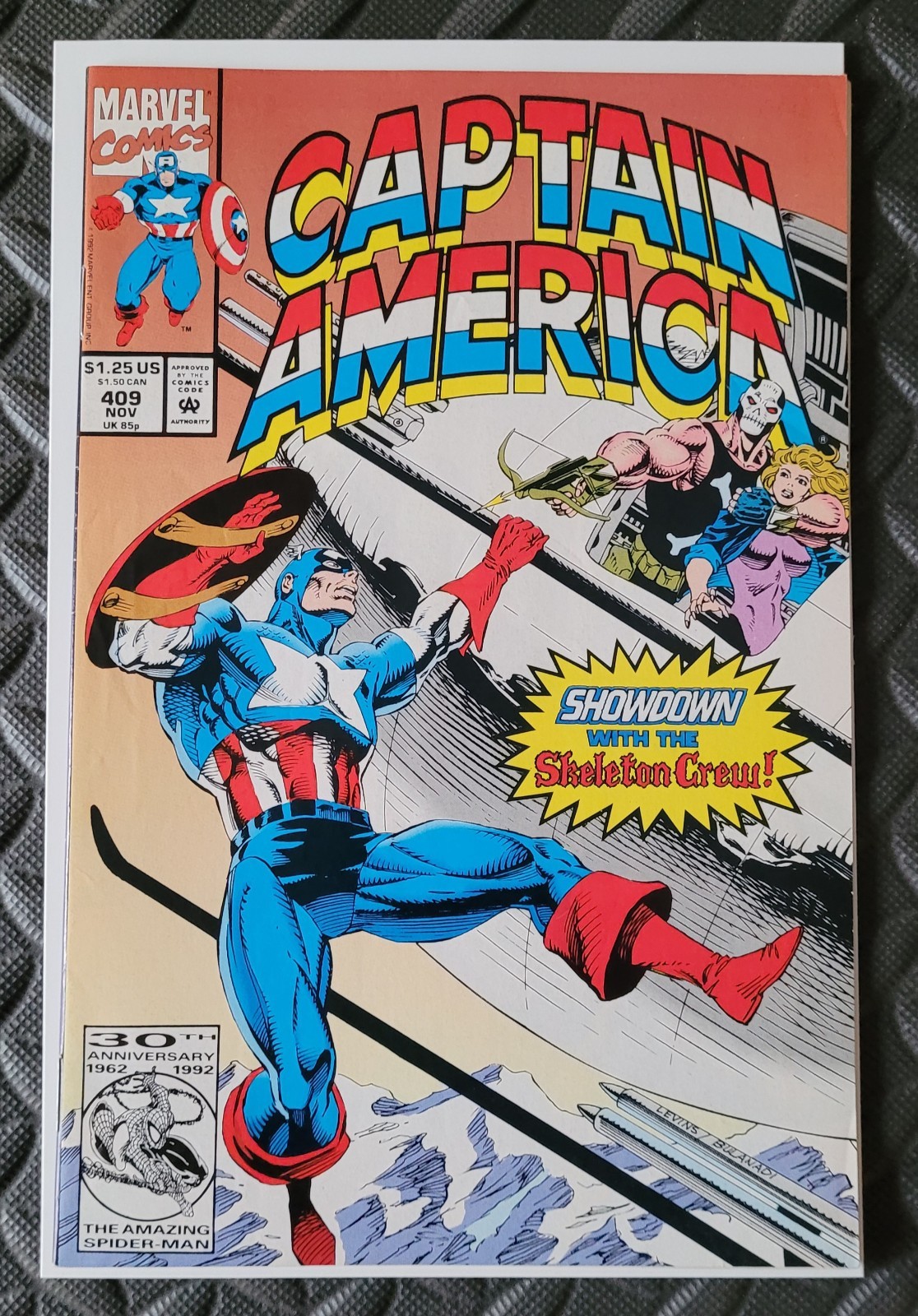 CAPTAIN AMERICA #408, 409, 411, 412 & 425 Vol 1 (Lot of 5) MARVEL 1992/93/94 VF