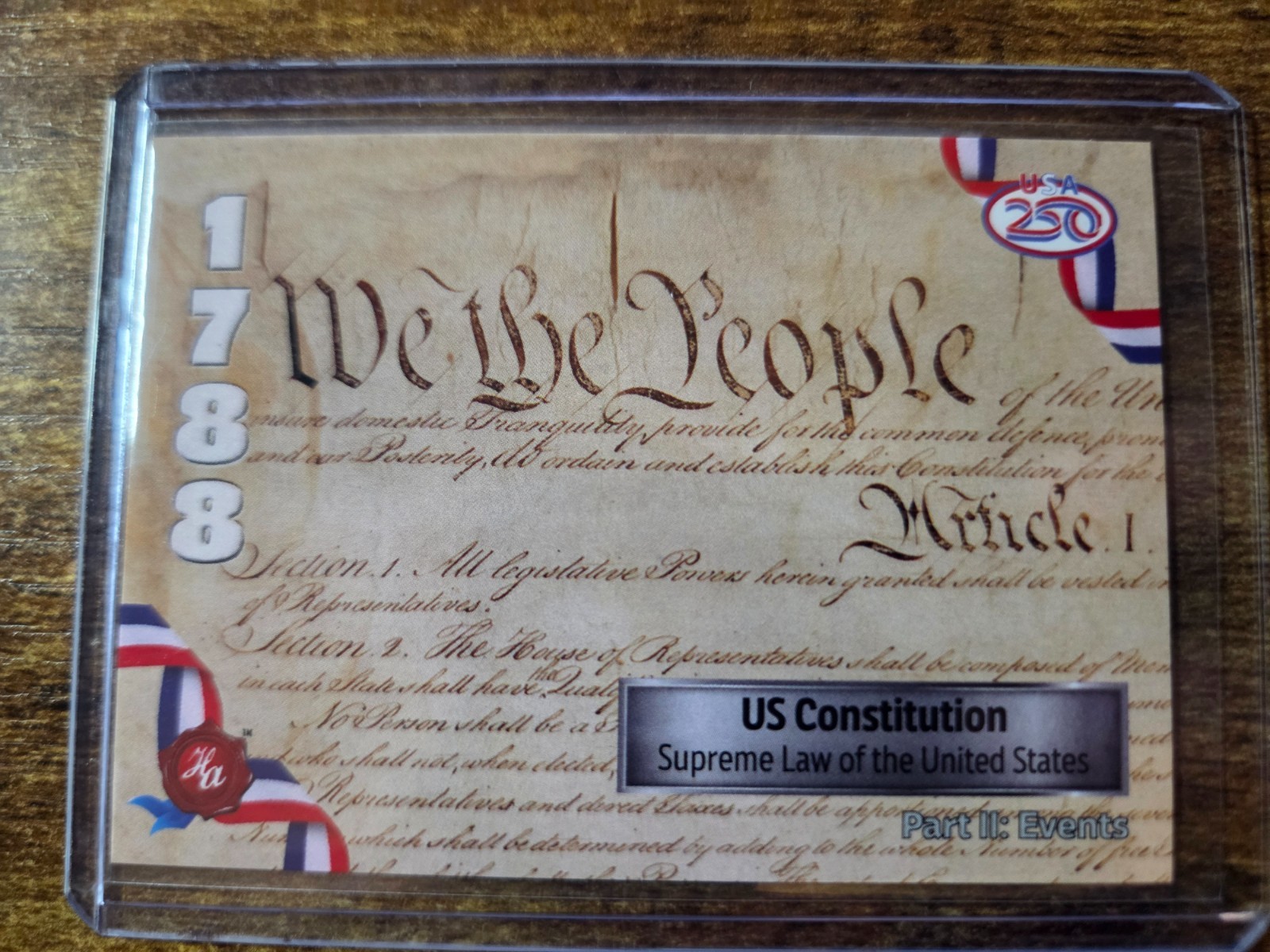 2026 Historic Autographs America’s 250 Events US Constitution #153