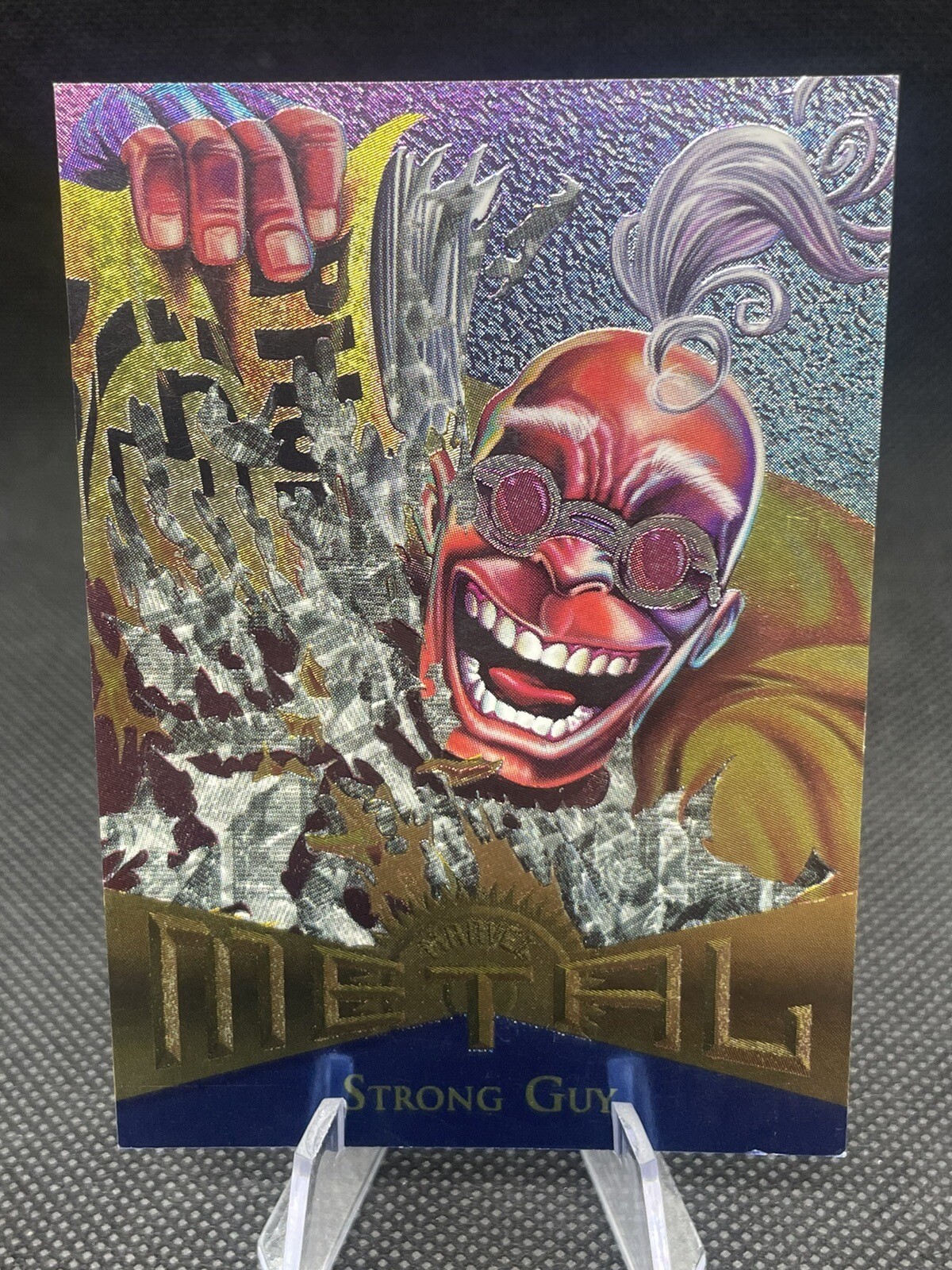 STRONG GUY / Marvel Metal (1995 Fleer Corp.) BASE Trading Card #120