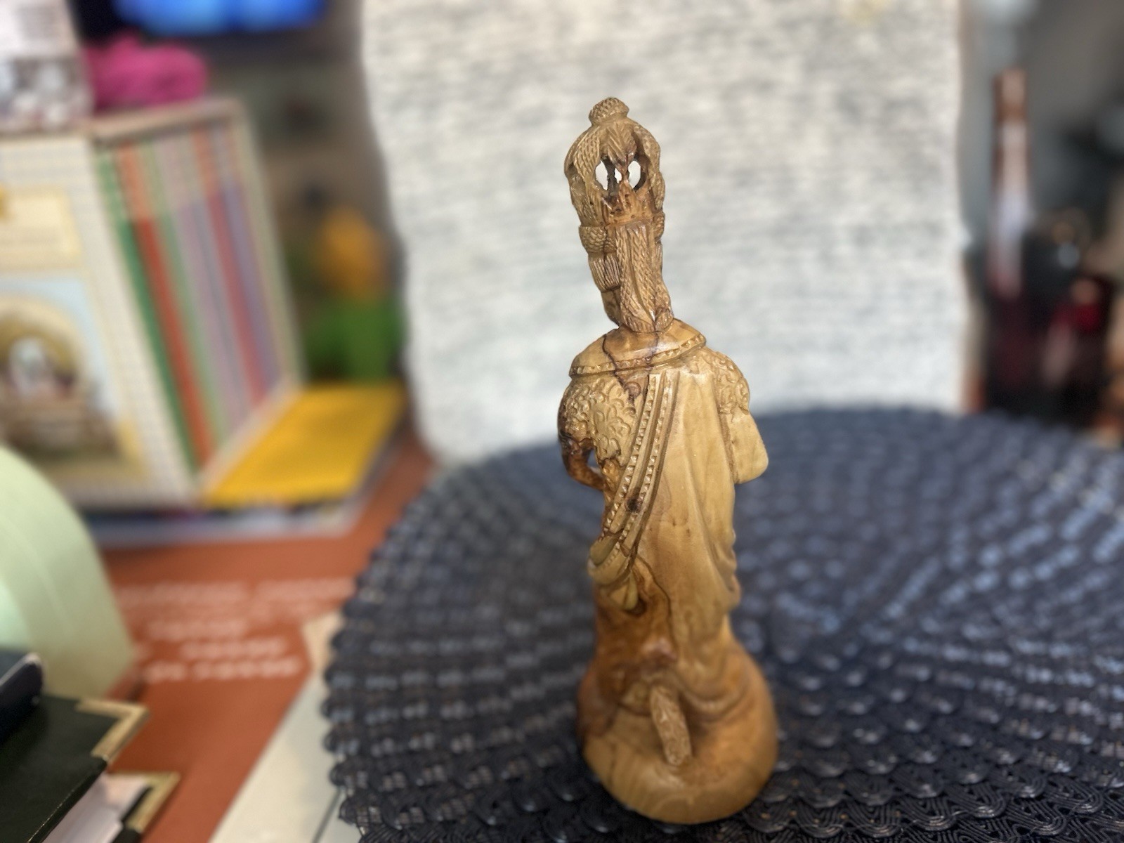 VINTAGE OLIVE WOOD NATIVITY SET 16 pcs HAND CARVED in BETHLEHEM THE HOLY LAND