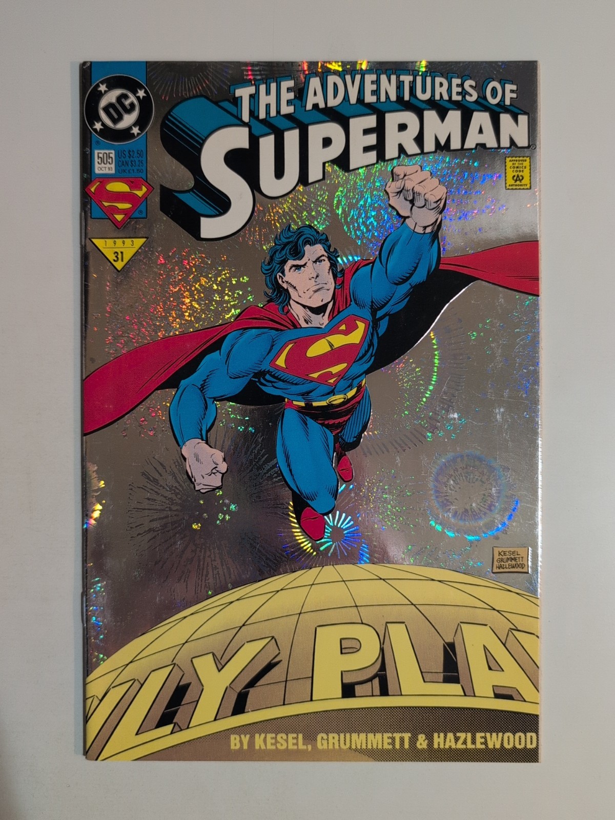 Adventures of Superman #505 Foil Cover Variant DC Comics 1993