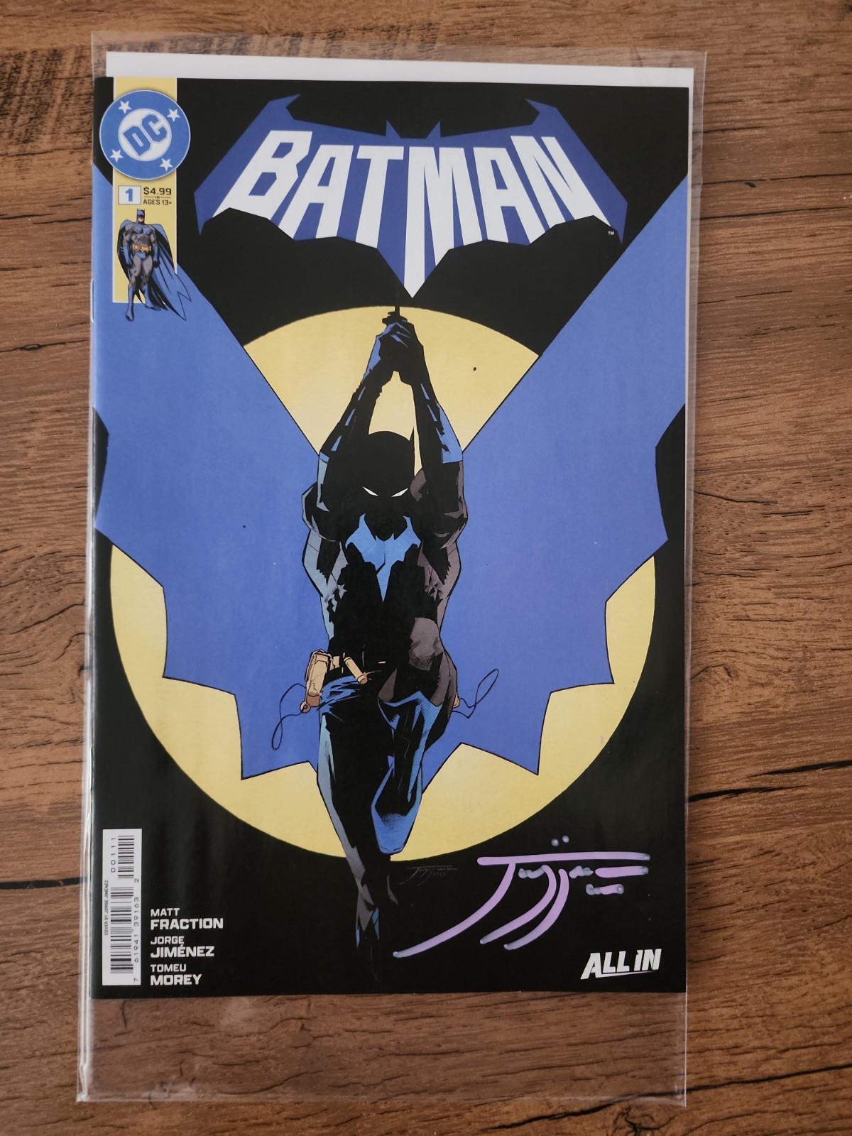 BATMAN #1 DC COVER A SIGNED BY JORGE JIMENEZ NYCC