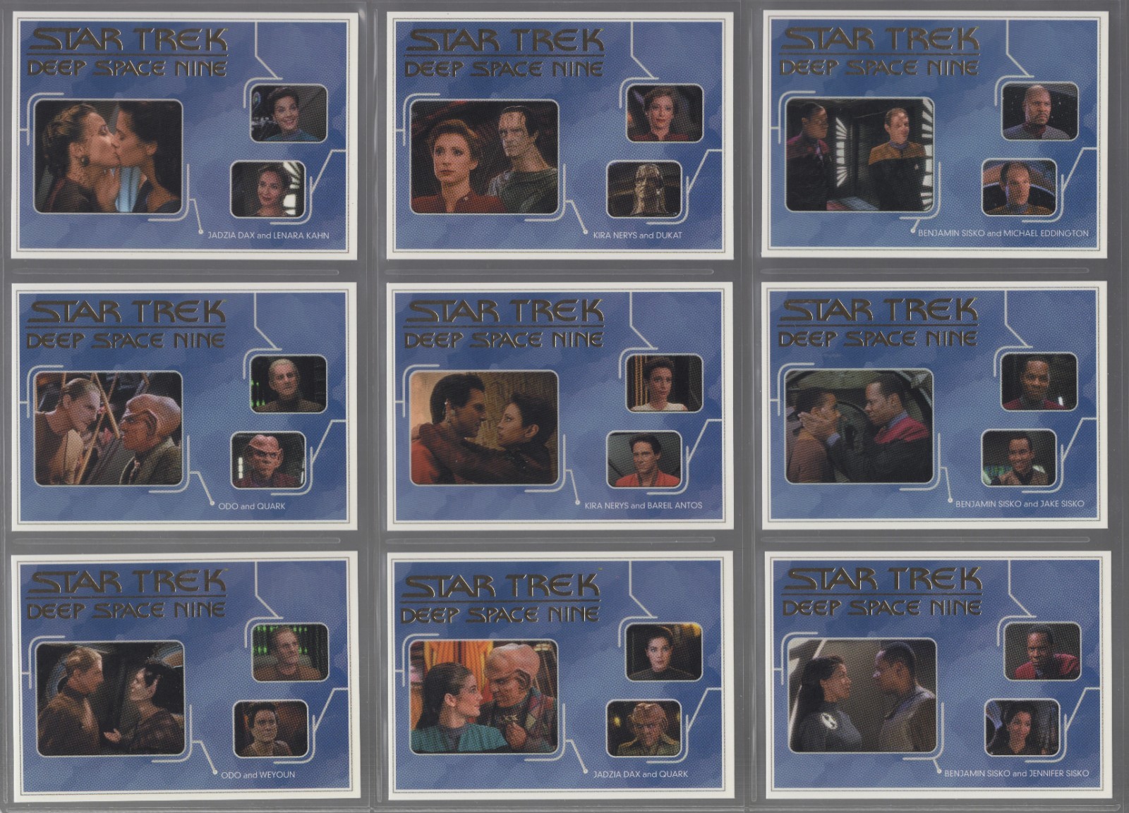 Relationships 18 Card Set Star Trek Deep Space Nine Heroes & Villains R1 R18 75