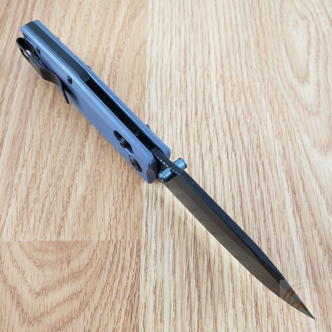 Flytanium BEEF Folding Knife 3.5″ D2 Tool Steel Blade Slate Blue G10 Handle
