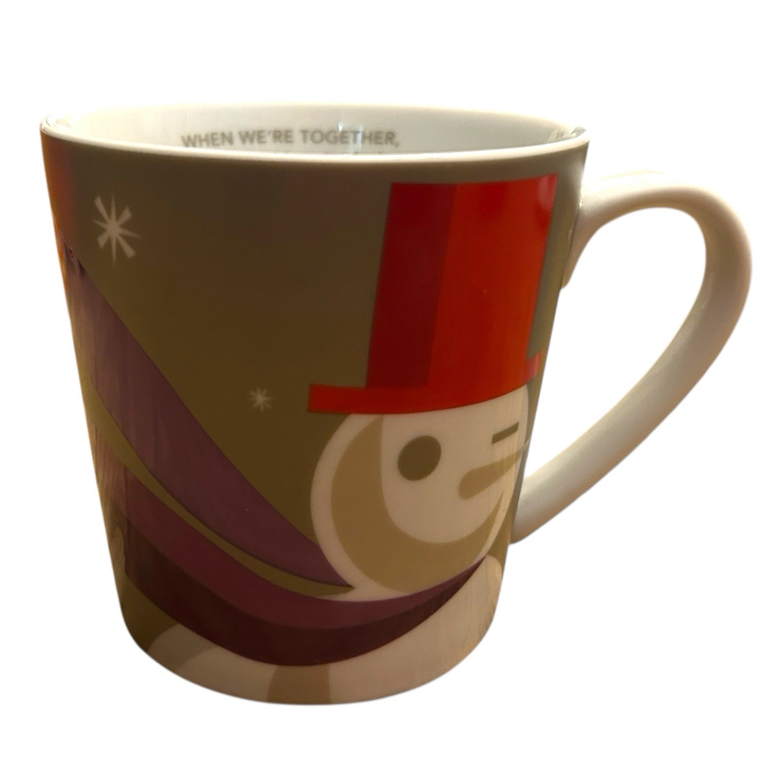 Starbucks Holiday Coffee Mug 16 oz Christmas Partridge Snowman 2011 Brand New