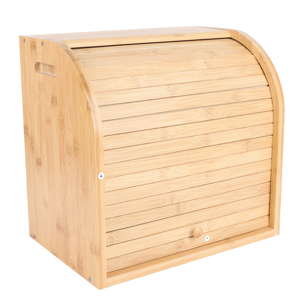 Large Bread Box Bread Food Storage Boxes Kitchen Counter Container 38*25*37cm US